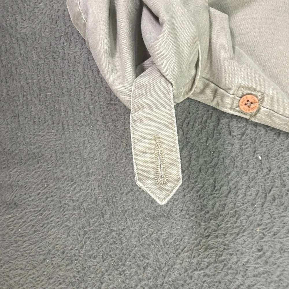 The North Face Cargo Pants Mens 34 Khaki Tan Cotton Canvas Roll Up Hiking 2938